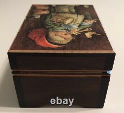 Vintage Wood EJB Little Switzerland Music Box Reuge Drummer Boy