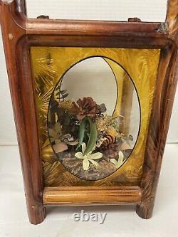 Vintage Wood GShadowbox Music Box 12 x 7 1/2 x 7 1/2