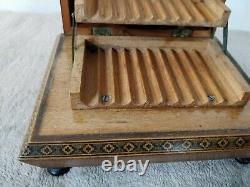 Vintage Wooden Cigarette Holder Box with Music Decorative Rare Cigarette Boxes