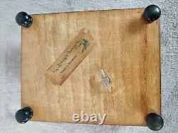 Vintage Wooden Cigarette Holder Box with Music Decorative Rare Cigarette Boxes