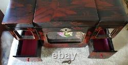 Vintage Wooden Lacquered Musical Jewellery Box