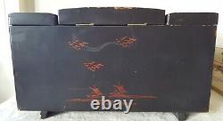 Vintage Wooden Lacquered Musical Jewellery Box