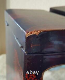 Vintage Wooden Lacquered Musical Jewellery Box