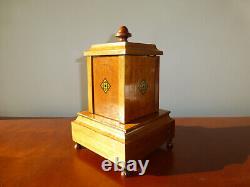 Vintage Wooden Mid-Century Carousel Musical Cigarette/Joint Dispenser