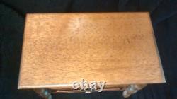 Vintage Wooden Musical 3 Drawer Jewellery Box