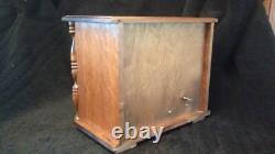 Vintage Wooden Musical 3 Drawer Jewellery Box