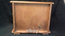 Vintage Wooden Musical 3 Drawer Jewellery Box