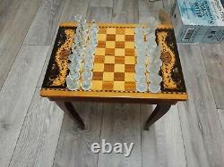 Vintage italian musical chess table