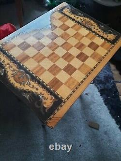 Vintage italian musical chess table