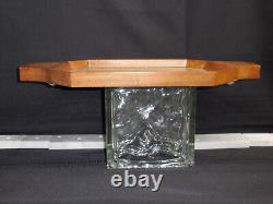 Vintage late 1800s neoclassical Music Box Wood Serving Tray, plays O Sole Mio