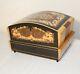 Vintage Ornate Handmade Marquetry Italian Inlaid Wood Music Jewelry Box Casket