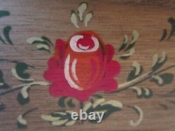 Vtg 1960's Anri Wood Music Jewelry Box Italy Reuse Swiss BEYOND THE SEA Plays