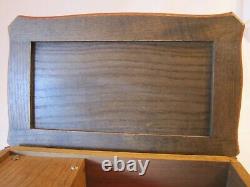 Vtg 1960's Anri Wood Music Jewelry Box Italy Reuse Swiss BEYOND THE SEA Plays