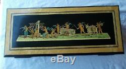 Vtg 1962 Lg Italian Jewelry Casket Box Cherubs Angels Reuge Music Putti Musical