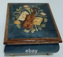 Vtg Bohme Music Box Für Elise (For Elise) L. V. Beethoven. Wood Lacquer Inlay