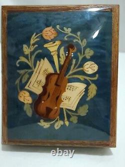 Vtg Bohme Music Box Für Elise (For Elise) L. V. Beethoven. Wood Lacquer Inlay