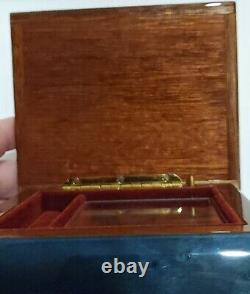 Vtg Bohme Music Box Für Elise (For Elise) L. V. Beethoven. Wood Lacquer Inlay