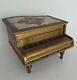 Vtg Grand Piano Italian Florentine Guild Wood Music Musical Jewelry Box Rare