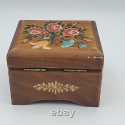 Vtg Handpainted Signed Reuge Music Box. The Magic Flute Switzerland