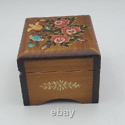 Vtg Handpainted Signed Reuge Music Box. The Magic Flute Switzerland