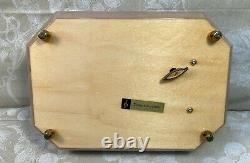 Vtg Italian Jewelry Case Plays Torna a Sorriento Nice Wood Case Sankyo Player