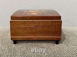 Vtg Italian Lacquered Wood Jewelry Reuge Music Box Doctor Zhivago Lara's Theme