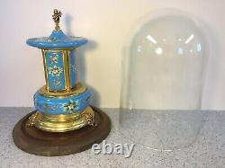 Vtg Musical Cigarette Dispenser Porcelain and Metal Music Box Works Maker