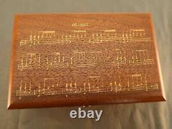 Vtg Reuge Great Composers Series Paderewski'Menuet' Swiss Solid Wood Music Box