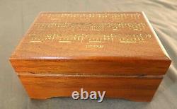 Vtg Reuge Great Composers Series Paderewski'Menuet' Swiss Solid Wood Music Box