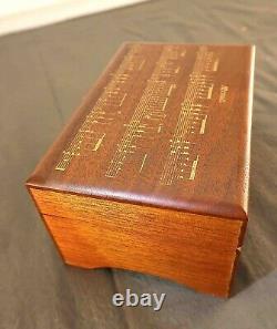 Vtg Reuge Great Composers Series Paderewski'Menuet' Swiss Solid Wood Music Box