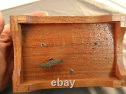 Vtg Reuge Great Composers Series Paderewski'Menuet' Swiss Solid Wood Music Box