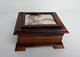Vtg Reuge Swiss Music/jewelry Box Love Story #53007 Hand Crafted Cherry Wood