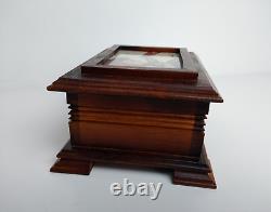 Vtg Reuge Swiss Music/Jewelry Box Love Story #53007 Hand Crafted Cherry Wood