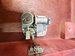 Vtg Side Table Wood Jewelry/music Box -music Box Made In Japan