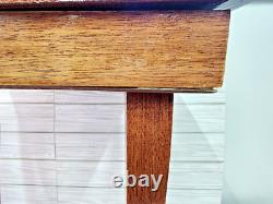 Vtg Side Table Wood Jewelry/music Box -music Box Made In Japan