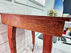 Vtg Side Table Wood Jewelry/music Box -music Box Made In Japan