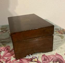 Vtg Thorens Music Box 2 Tune Works Wood