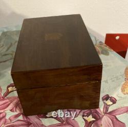 Vtg Thorens Music Box 2 Tune Works Wood