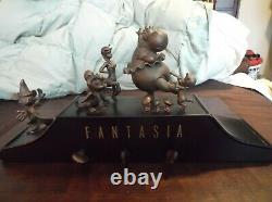 Walt Disney Large Fantasia 3 In 1 Music Box Pewter And Wood Limited To 1,000