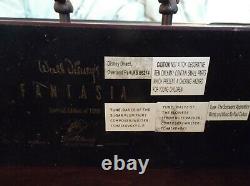 Walt Disney Large Fantasia 3 In 1 Music Box Pewter And Wood Limited To 1,000