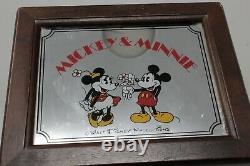 Walt Disney Mickey and Minnie Wood Jewelry Music box