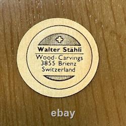 Walter Stahli Wood Carvings Switzerland Music Box # 15303 EDELWEISS