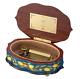 When You Wish Upon A Star-pinocchio- 50 Note Music Box Italian Inlaid Oval Blue