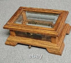 Wood Beveled Glass San Francisco Music Box Co. 36 Note 1989 Reuge Swiss Movement