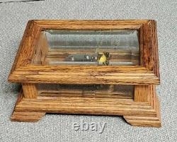 Wood Beveled Glass San Francisco Music Box Co. 36 Note 1989 Reuge Swiss Movement