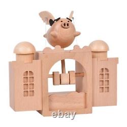 Wooden Music Box Kids Wooden Toy Lovely Desk Decor Ornament Children's Gift