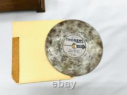Wooden Music Box Metal Song Disc Player Thorens Switerzland Works