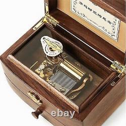 Wooden Music Box Rhymes High-end Collectible Musical Boxs Gifts for Christmas