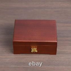 Wooden Music Box with 30 Note Metal Movement Mechanism Musical Box Gift for H