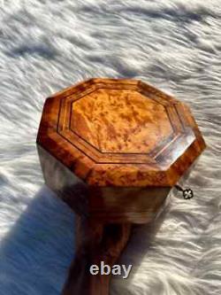 Wooden tea box burl wood keepsake box reuge music box maitland smith gift ideas